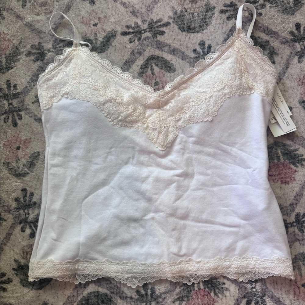 NWT Abercrombie & Fitch Bra Free Lace-Trim Cami